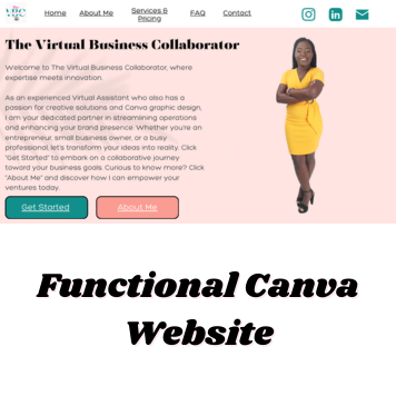Functional Canva VA Website